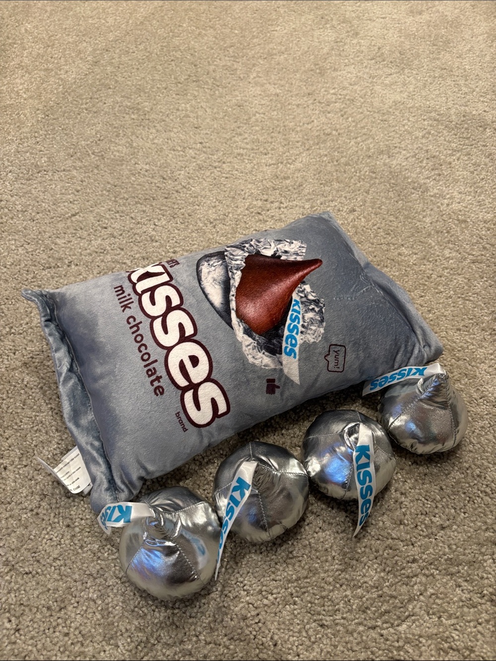 Iscream Hersheys kisses plush pillow.